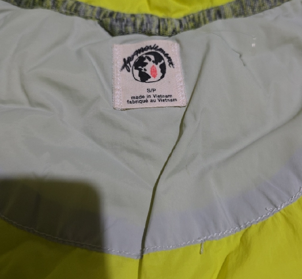 FP Movement Gray Hooded Jacket with‎ Neon Yellow Lining. - Picture 6 of 11